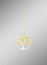 Zilveren levensboom hanger 