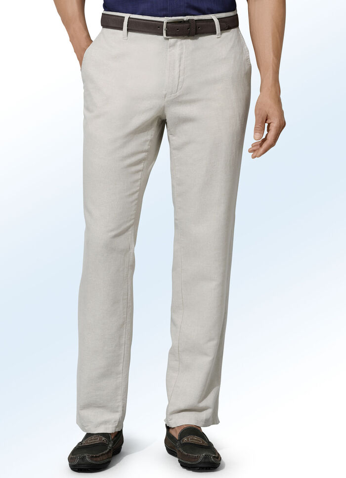 'Francesco Botti' broek, in 4 kleuren NATUREL