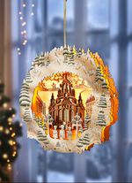 Verlichte raamdecoratie 