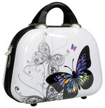 Beautycase Butterfly met verdeeld binnenvak 