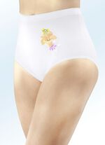 Set van vijf bloemenslipjes WIT