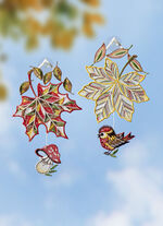 Raamfoto, set van 2, gemaakt van echt Plauenkant 