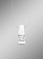 Elegante hanger in witgoud met diamant 