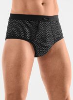 Vierdelige slip met gulp van fijne jersey 