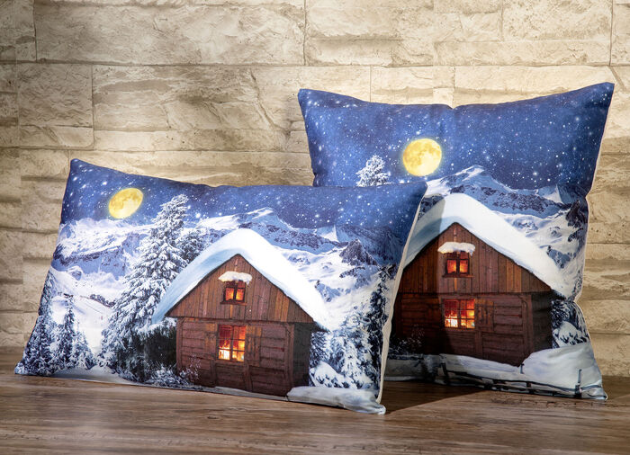 Wintercabine kussensloop met ritssluiting BLAUW