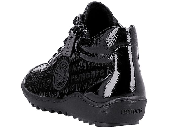 Remonte veterlaarsje gemaakt van crashlak ZWART