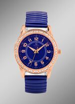 Modern quartz dameshorloge met metalen kast 