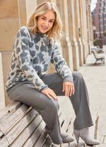 Broek met elastische tailleband aan de achterkant 