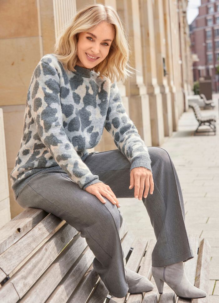 Broek met elastische tailleband aan de achterkant 