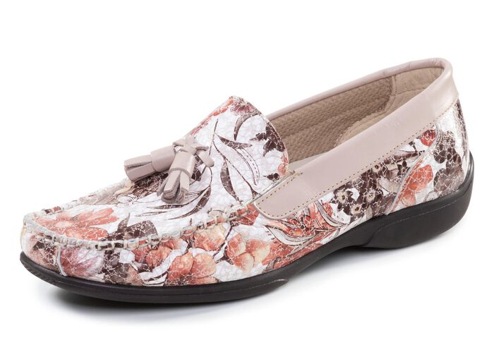 ELENA EDEN, comfortabele damespantoffels, breedte H, met uitneembaar voetbed 