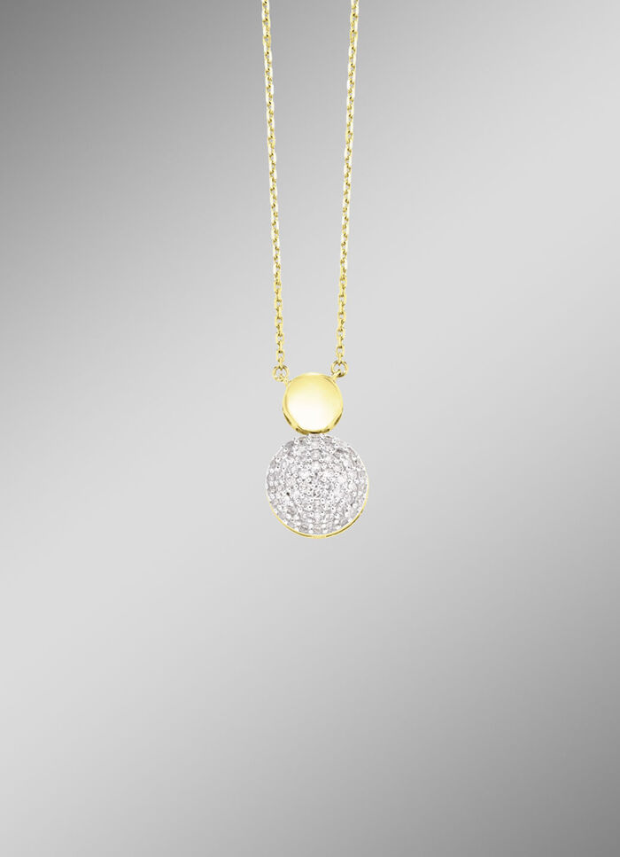 Prachtige ketting met 60 diamanten 