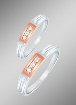 Hoogwaardige partnerring in bicolor 