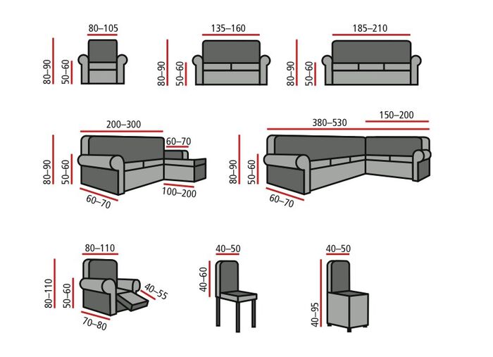 Stretchhoezen met mooie structuur BEIGE