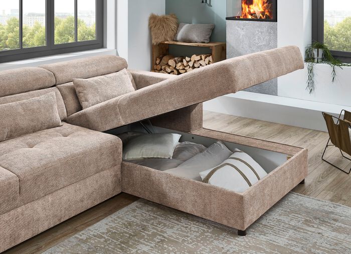 Ladekast met 2 deuren en 3 laden gemaakt van massief beukenkern 