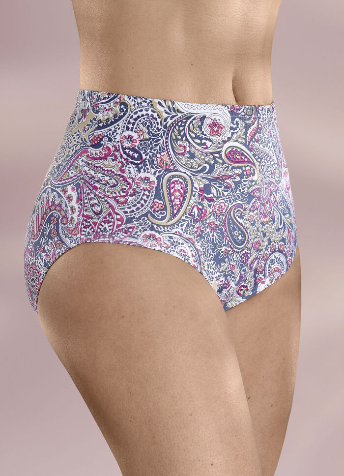 Set van vijf slips met een harmonieus paisely-design 