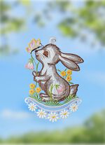 Paasraamschilderij van echt Plauen-kant 