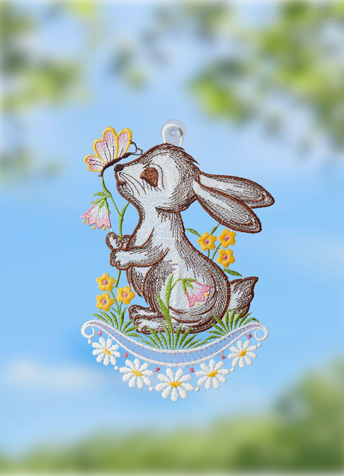 Paasraamschilderij van echt Plauen-kant 