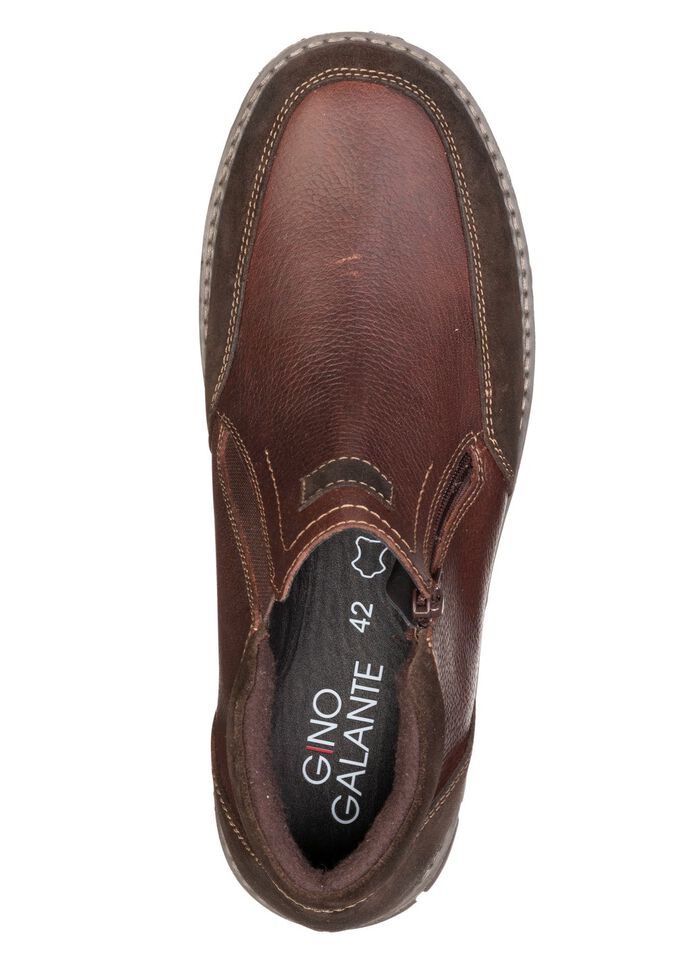 GINO GALANTE, klassieke herenlaarzen, met uitneembaar voetbed KASTANJE