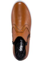 Gemini enkellaarsjes van rundnappaleer BRUIN