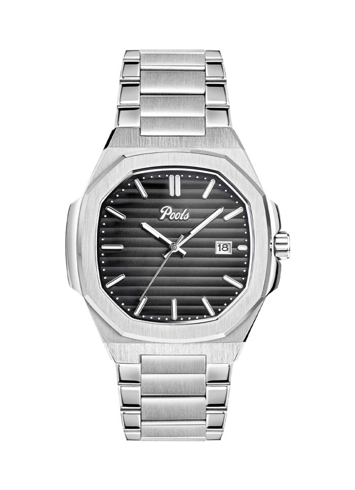 Quartz herenhorloge van roestvrij staal 