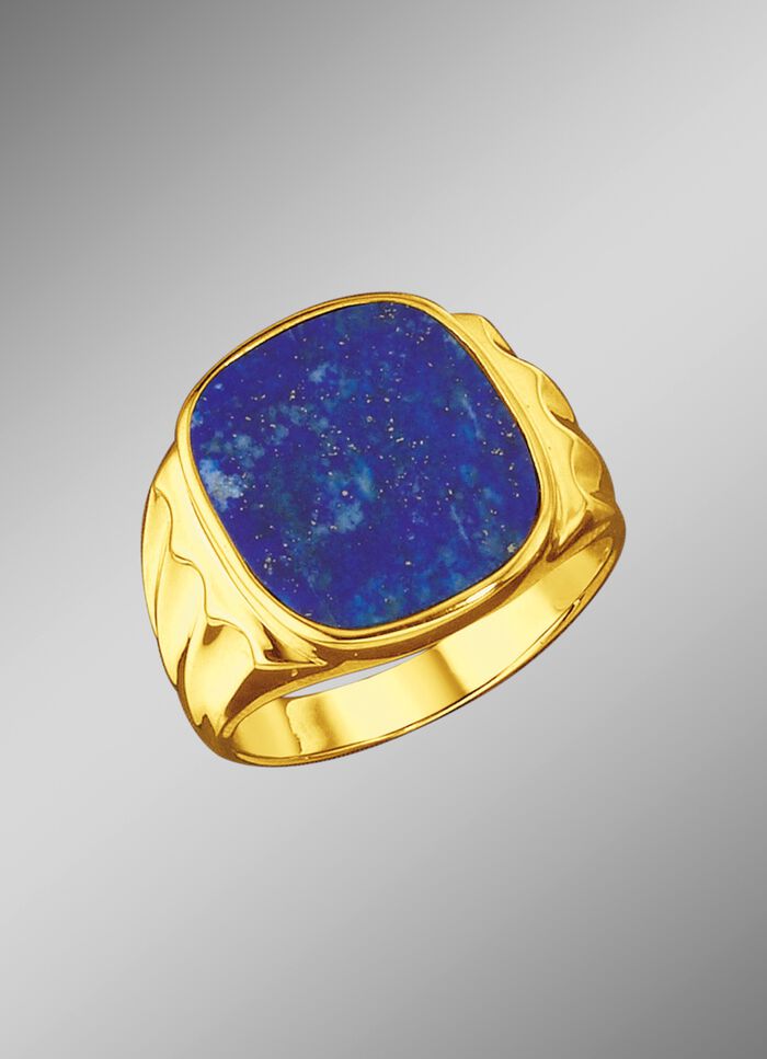 Damesring met lapis lazuli 
