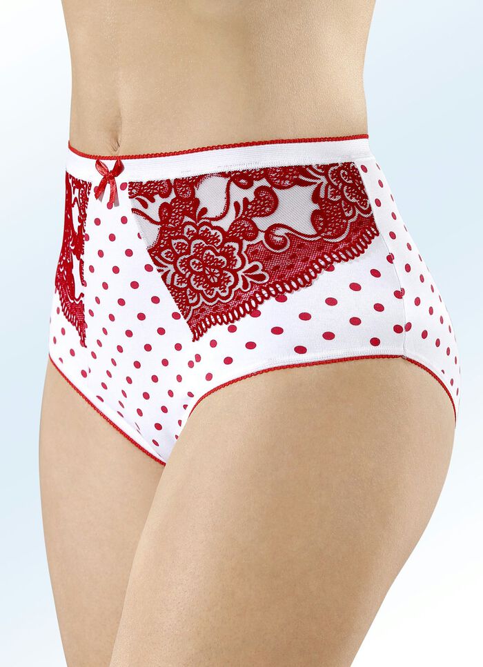 Verpakking met vier slips met elastische band 