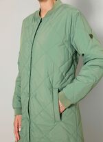 Korte jas met drukknopen aan de zijkanten 