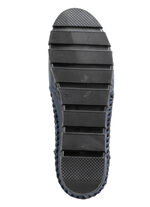 Gemini veterschoen van geperforeerd nappaleer BLAUW