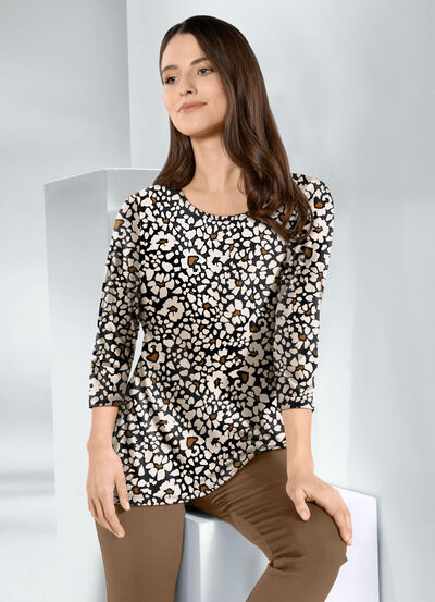 Mooi shirt met 3/4-mouwen 