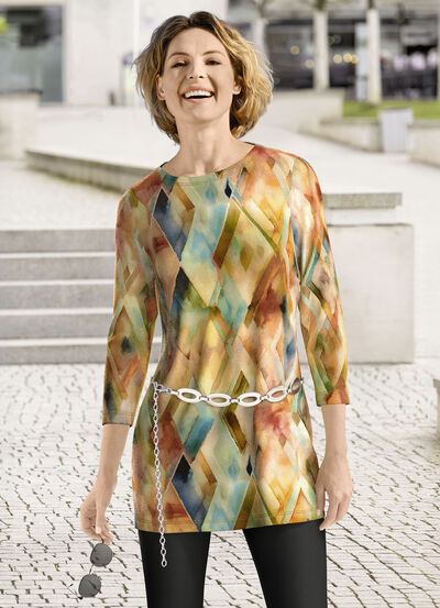 gebreide tuniek in fijn breisel 