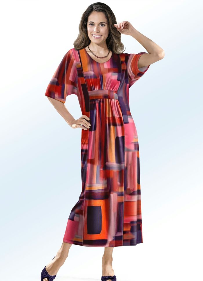 Kaftan met briljant gekleurde inkjetprint 