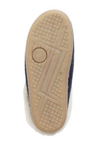 Laurina pantoffels met een behaaglijke pluche kraag MARINE