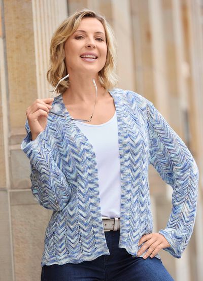 Cardigan met een geweldig kleurverloop 