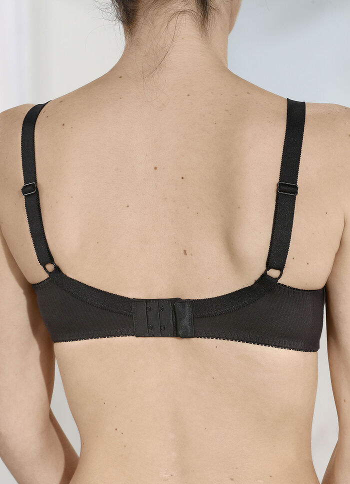 Naturana two-pack bh met decoratieve kanten band in de cups 2X ZWART