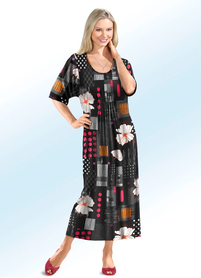 Kaftan met briljant gekleurde inkjetprint 