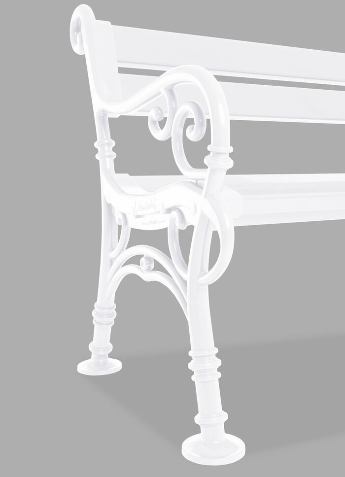 Tuinbank van stevig kunststof WIT