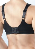 BH met verstevigde ondercups ZWART