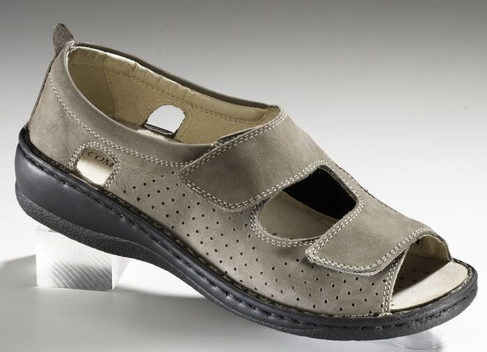 'Taurus' damesschoenen met stretchmateriaal in verschillende uitvoeringen en kleuren TAUPE