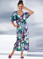 Kaftan met briljant gekleurde inkjetprint 