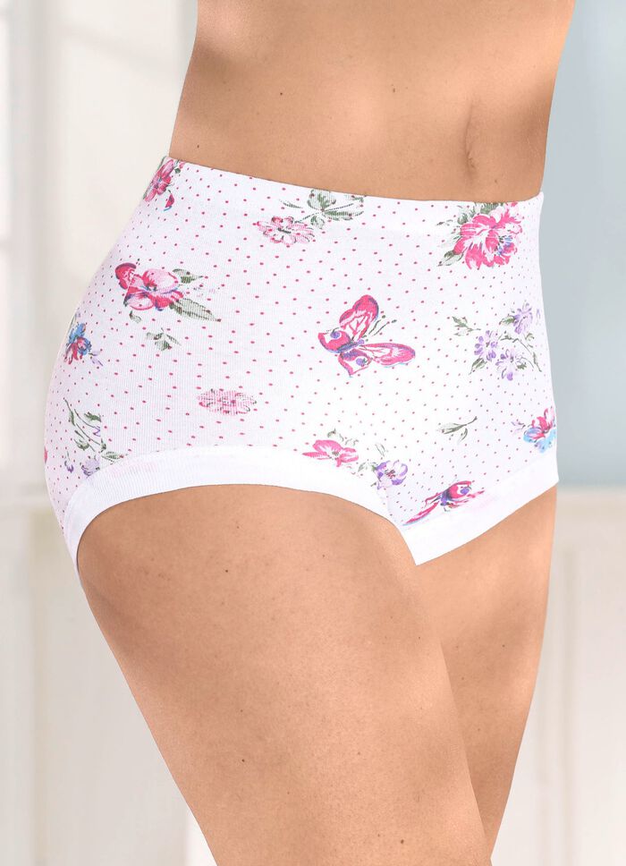 Verpakking van vijf slips met vervangbare elastische tailleband 