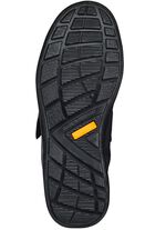 GINO GALANTE, sportieve herenpantoffels, breedte H, met uitneembaar voetbed ZWART