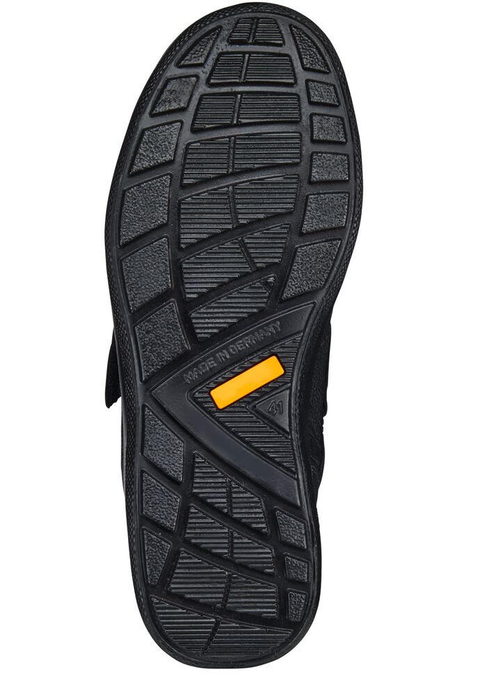 GINO GALANTE, sportieve herenpantoffels, breedte H, met uitneembaar voetbed ZWART