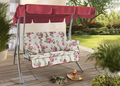 Hollywoodschommel met gegalvaniseerd stalen frame 