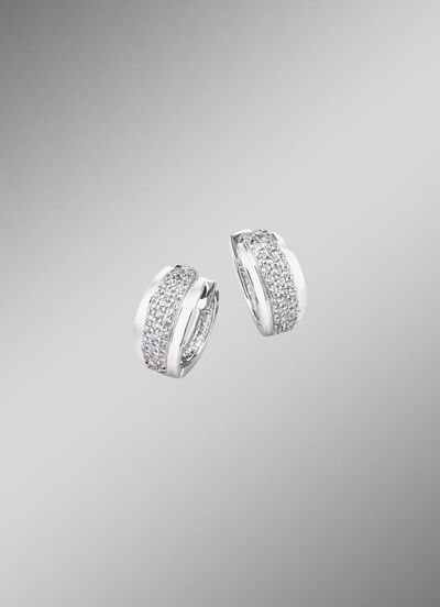 Chique creolen met zirkonia 