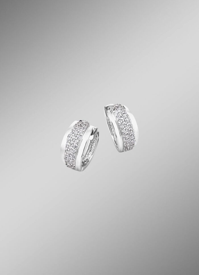 Chique creolen met zirkonia 