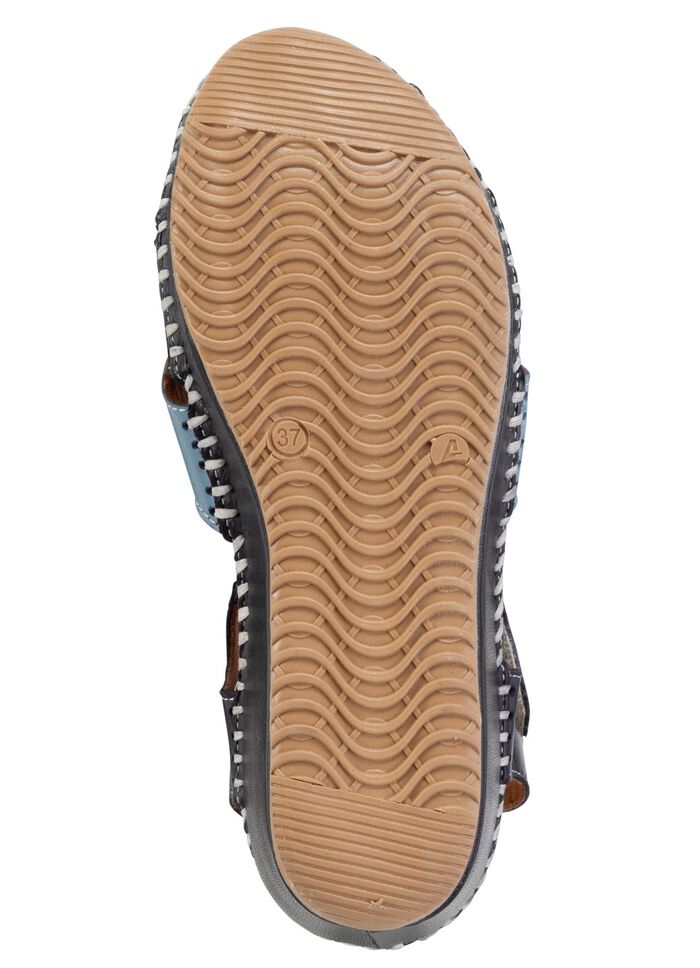 ELENA EDEN sandalen gemaakt van zacht nappaleer BLAUW