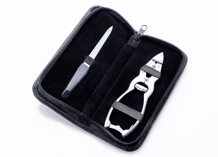 Nageltang voor extreem harde nagels, met etui 