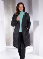 Functionele omkeerbare jas met vaste capuchon 