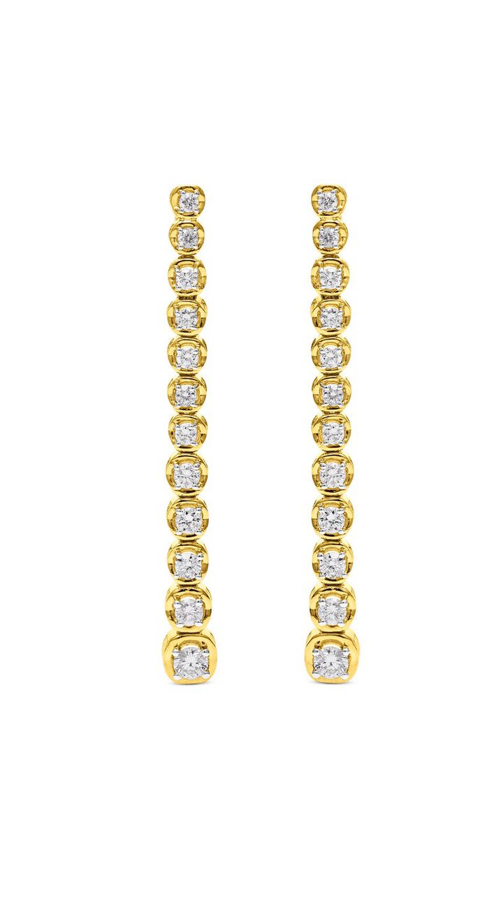 Elegante oorknopjes met diamanten 