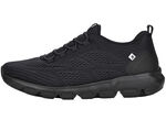 Rieker sneakers met elastische decoratieve vetersluiting ZWART